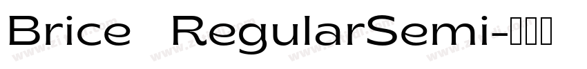 Brice   RegularSemi字体转换